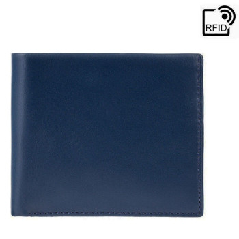 Tenká modrá pánska kožená peňaženka - Visconti (KPPN308)