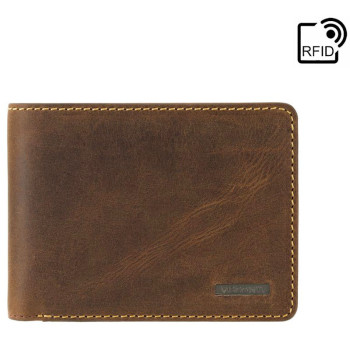 Tenká kožená peňaženka na bankovky a karty - Visconti (KPPN383)